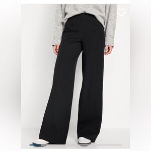 High-Waisted Pull-On Pixie Wide-Leg Pants